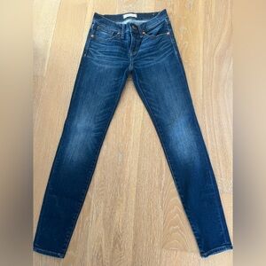 Madewell Dark Blue Skinny Jeans